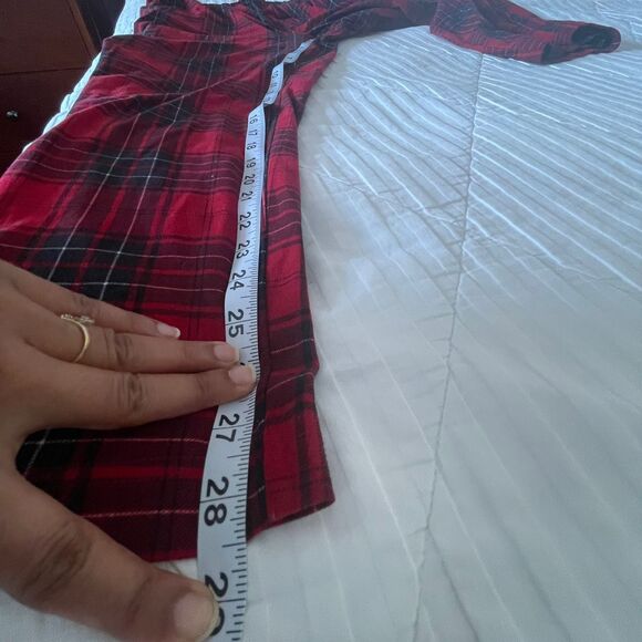 Nautica Men's Red Black Plaid Lounge Sleepwear Pajama Pants Size L - Picture 9 of 9